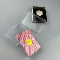 Boîte en papier personnalisée de luxe imperméable en PVC mat noir 310 g/m² pour cartes à jouer de poker de club VIP, idéale pour la famille