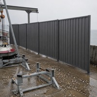 Tour de communication d'urgence sur toit, écran de sécurité, clôture en acier galvanisé prépeint, mur-barrière résistant aux intempéries