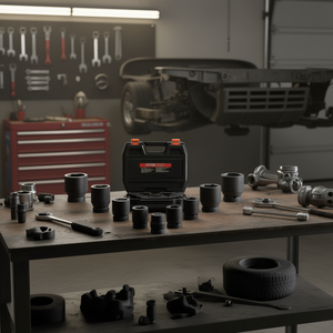 Vevor 1" Drive 6-Point Axle Nut <b>Impact</b> <b>Socket</b> Set 9Pcs Truck Drivetrain Axle Spindle Nut <b>Socket</b> - Product Image 2