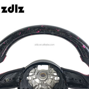 Accesorios Interiores para Automóviles, <span class=keywords><strong>Volante</strong></span> Personalizado de Fibra de Carbono Forjado en Polvo Rosa para <span class=keywords><strong>Audi</strong></span> A3 <span class=keywords><strong>A4</strong></span> A5 A6 A7 C7 C8 B8.5 RS3 RS6 RS7 - Product Image 4