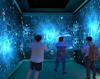 Parc d'attractions professionnel pour enfants projecteur interactif écran tactile système de jeu boule de Projection jeu mural dispositif jeu différent