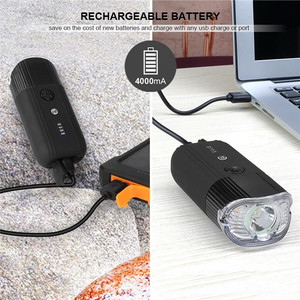 新款 600 流明自行车前灯可充电智能感应 T6 LED 自行车头灯手电筒带 360 度安装支架 - Product Image 4