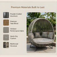 Chaise longue moderne en rotin, lit de soleil en aluminium pour piscine, transat d'extérieur en rotin, lit de jour en osier à vendre