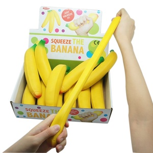 Banane géante remplie de <span class=keywords><strong>sable</strong></span>, <span class=keywords><strong>jouet</strong></span> en TPR super lent à remonter, mignon, anti-stress, à presser - Product Image 4