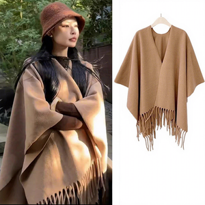 Châle Épais à Franges Style Ethnique pour Femme – Idéal Automne Hiver et Voyage - Product Image 4