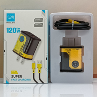 Cargadores para Celular con Enchufe para Reino Unido, Estados Unidos y Europa, 120w, Doble USB Tipo C PD, Carga Rápida, Cargador de Pared para Móviles iPhone 18, 17, 16