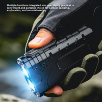 Linterna LED de Emergencia Impermeable con Generación de Energía por Presión Manual, Batería 18650, 350 Lúmenes, Distancia de Haz de 100-200m, Portátil