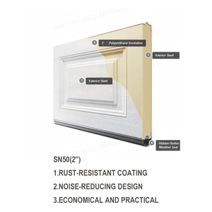 Porte <span class=keywords><strong>de</strong></span> <span class=keywords><strong>garage</strong></span> sectionnelle moderne, à ouverture par le haut, bien isolée, <span class=keywords><strong>prix</strong></span> <span class=keywords><strong>d</strong></span>'usine, automatique - Product Image 2