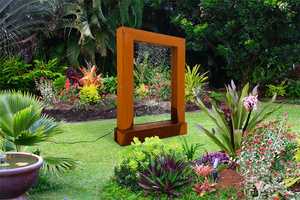 Outdoor <b>Garden</b> Corten Steel <b>Rusty</b> Red Round 600mm BBQ Feature - Product Image 3