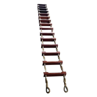 Échelle de corde en bois de haute résistance pour le prix usine d'escalade d'urgence marine