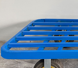 Chariot à main pliable universel de haute qualité à quatre roues, chariot à main en tube carré en fer robuste - Product Image 4