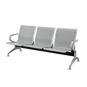 Chaise d'attente publique en acier inoxydable SKE008 pour aéroport - Product Image 2