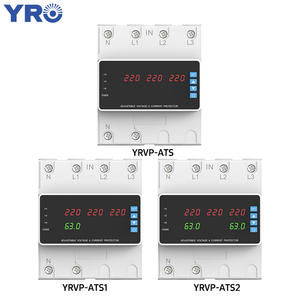 Protector de Voltaje y Corriente Trifásico de 4 Polos Yro Yrvp-Ats 63a, Interruptor de Transferencia Automática ATS - Product Image 1