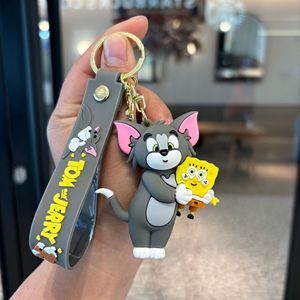 กล่องสุ่มของเล่นการ์ตูนแมวและหนู ตุ๊กตาแอคชั่นฟิกเกอร์ พวงกุญแจน่ารัก ของตกแต่งกระเป๋า อนิเมชั่น ทอมแอนด์<span class=keywords><strong>เจ</strong></span>อร์รี่ - Product Image 1