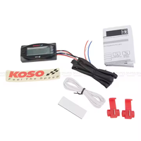Pengukur temperatur/Voltmeter/waktu, untuk sepeda motor skuter 4-In-1 Led multifungsi tampilan Digital