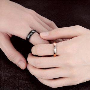 <span class=keywords><strong>Bague</strong></span> en acier inoxydable pour <span class=keywords><strong>Couple</strong></span> son roi et sa reine - Product Image 5