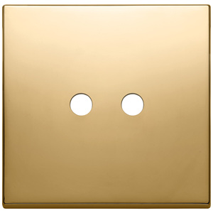 Gold <b>Plate</b> 2Mx2 Round <b>Wall</b> Switch Cover 9.5 In Length 1.4 In Height - Product Image 1