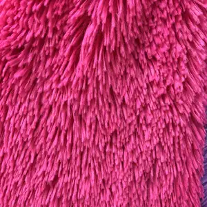 Kain bulu domba Pv pabrik Cina untuk mainan bulu buatan kain mewah PV untuk penutup Sofa/mantel/selimut
