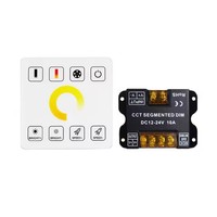 Variateur de lumière LED à écran tactile DC5V/12V/24V, contrôleur sans fil RF 2.4G 30A 50A pour bande LED monochrome/CCT/RGB/RGBW/RGBWC