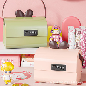 Creative Piggy Bank With Combination Lock 2L Capacity For Children <b>Money</b> Storage <b>Box</b> Cartoon Design - Product Image 3