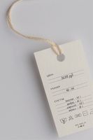Étiquettes de vêtements minimalistes personnalisées – Étiquettes en papier de marque avec cordons pour vêtements