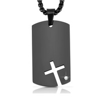Top Fashion personnalisé 18k acier inoxydable chien pendentif Logo personnalisé plaques signalétiques pour la gravure collier en gros