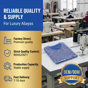 Vestido Modesto de la Colección Boutique, Azul Rey, Manga Larga, Maxi, Panel Geométrico con Hotfix, para Ocasiones como el Eid, Elegante, Silueta Holgada - Product Image 6