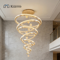 Projet de décoration intérieure d'appartement, salon, couloir, cuisine, éclairage circulaire, lampe suspendue, lustre en cristal
