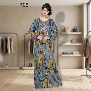Best Selling Women's Sleeveless Cotton Maxi Dress Moroccan Style Breathable Summer <b>Plus</b> <b>Size</b> Loose Fit Holiday <b>Kaftan</b> - Product Image 3
