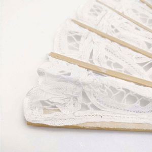 21Cm Bamboo Silk As Souvenir <b>Gifts</b> Lace Hand Fan - Product Image 5