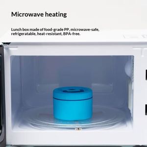 304 Stainless Steel Insulated Lunch Box Portable Multi-Layer Round Japanese Bento Box Student Sealed <b>Large</b> Capacity Lunch Box - Product Image 5