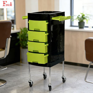 Chariot de salon T0165 avec logo/couleur personnalisés, chariot à 4 tiroirs, roues silencieuses de 3 pouces, livraison directe pour <span class=keywords><strong>studio</strong></span> de beauté - Product Image 5