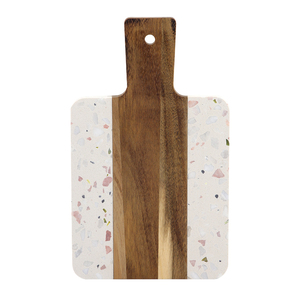 Nouvelle <span class=keywords><strong>planche</strong></span> à découper en <span class=keywords><strong>terrazzo</strong></span>, acacia, bambou, <span class=keywords><strong>planche</strong></span> à fromage, assiette à nourriture, <span class=keywords><strong>planche</strong></span> à découper pour charcuterie avec poignée pour fromage, steak, pain - Product Image 1