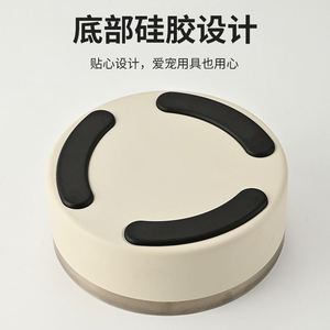 Gamelle populaire pour chiot en acier inoxydable mat de 42 oz, anti-taches, anti-rouille, design portable pour la randonnée en extérieur et les voyages en voiture - Product Image 1