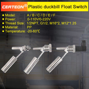 Contrôleur de niveau d’eau industriel intelligent avec capteur à flotteur PP 110V montage latéral interrupteur de niveau - Product Image 3