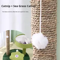 CactusCat Arbre à chat moderne à 3 niveaux, grand lit pour chat, griffoir, structure d'escalade, durable, confortable, en peluche et sisal, sans perte de poils, pour animaux de compagnie d'intérieur