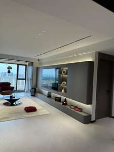 <span class=keywords><strong>Ihome</strong></span> เฟอร์นิเจอร์ห้องนั่งเล่นสไตล์มินิมอลคลาสสิคตู้ไม้ขนาดใหญ่พร้อมตู้โชว์ - Product Image 3