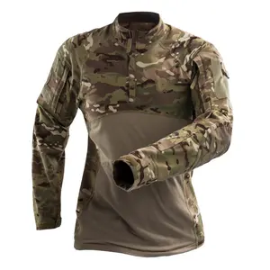 Men's Outdoor Tactical Shirt camouflage Long Sleeve For Sport Combat Uniform Shirt multicam Training Fitting Frog shirts