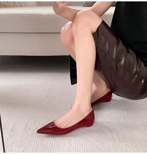 All'ingrosso scarpe basse da <span class=keywords><strong>donna</strong></span> in pelle verniciata scarpe basse scarpe da <span class=keywords><strong>barca</strong></span> Slip-On per l'estate primavera e autunno - Product Image 4