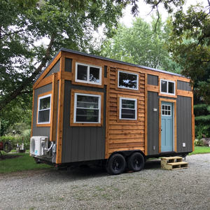 Casa moderna más vendida sobre ruedas prefabricada pequeña casa de madera prefabricada pequeño remolque móvil casa contenedor de vida - Product Image 3