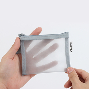 Mini lưới Dây Kéo Túi mỹ phẩm Pouch với logo nhỏ Túi du lịch lưu trữ túi, vẻ đẹp trang điểm son môi phụ kiện lưu trữ - Product Image 2