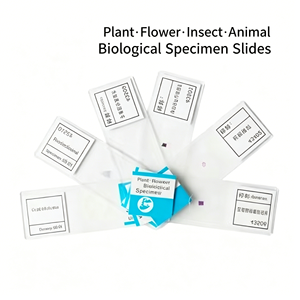Juego de Portaobjetos de Microscopio con Muestras Biológicas <span class=keywords><strong>para</strong></span> Estudiantes de Secundaria, Niños y Niñas, Células de Animales y Plantas - Product Image 1