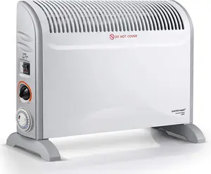 Convector Radiator Heater with Adjustable Thermostat 3 Heat Settings (750/1250/2000W) 24H Timer Space Heating Oil-Free
