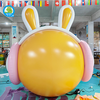 Ballon géant de dessin animé en PVC personnalisé de 3m, modèle de gaz publicitaire gonflable pour les activités promotionnelles, objets gonflables fabriqués sur mesure