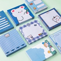 Notes autocollantes de bureau personnalisées, forme et taille sur mesure, impression couleur, design kawaii, motifs de dessins animés mignons