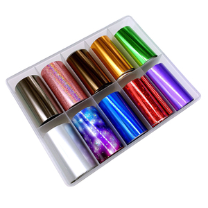 Nuevas Pegatinas de Uñas Brillantes 2D con Logotipo Personalizado, Lámina de Transferencia de 4x100cm para Decoración de Uñas, Pegatinas de Arte de Uñas Delgadas No Tóxicas - Product Image 3