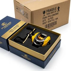 Système de freinage magnétique en forme de goutte à bras unique Bumblebee Painted pour la pêche au lancer de leurres en rivière, composants métalliques 4 1BB - Product Image 6