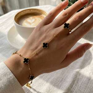 <b>Bracelet</b> Women's Cuir Viral Marketing Potential Wholesalers Two Tone Plating Holiday Gift Stainless Steel Original Color - Product Image 1