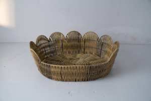 Ganzjahres-Haustier-Rattanhaus Umweltfreundliches Komfortables Haustierbett für Pelzige Freunde Weiden-Kunsthandwerk Katzenhaus - Product Image 2