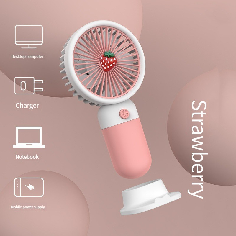3 Runde Faltbare Handventilatoren – Obst-Design, Pop-Up Stofffächer Für Sommer, Party & Reisen